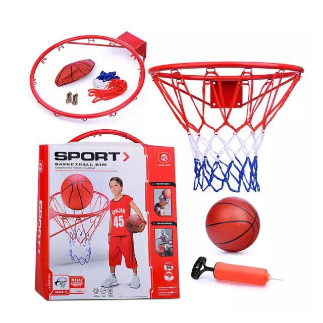 🏀 45cm Iron Basketball Sport Rim With Hoop (Metal)