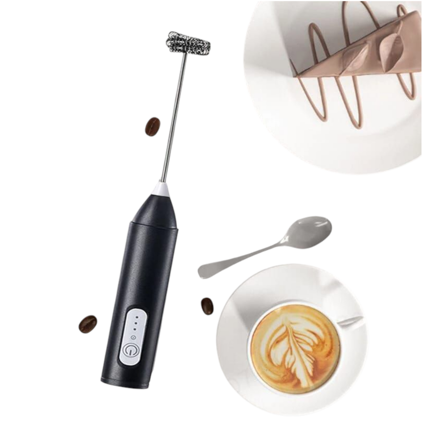 Electric Rechargeable Coffee Beater (Type-C, Handheld)