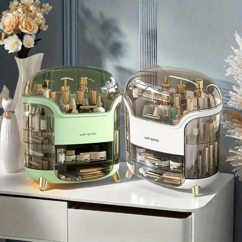 💄 Luxury Desktop Cosmetics Organizer with Box (Premium Quality)
