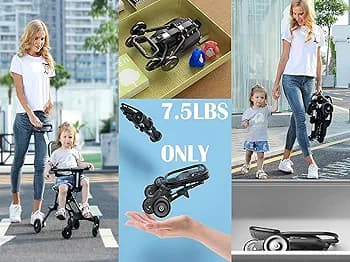 Smart Fold Baby Stroller – Travel-Friendly Lightweight Kids Trolley