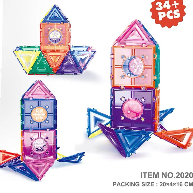 🧩 Transparent Construction Block Set – 25 Pcs Educational Toy