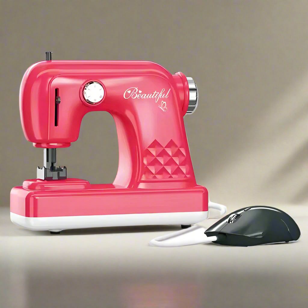 👧 Girls Play Sewing Machine Toy – Mini Sewing Fun for Kids 🎀