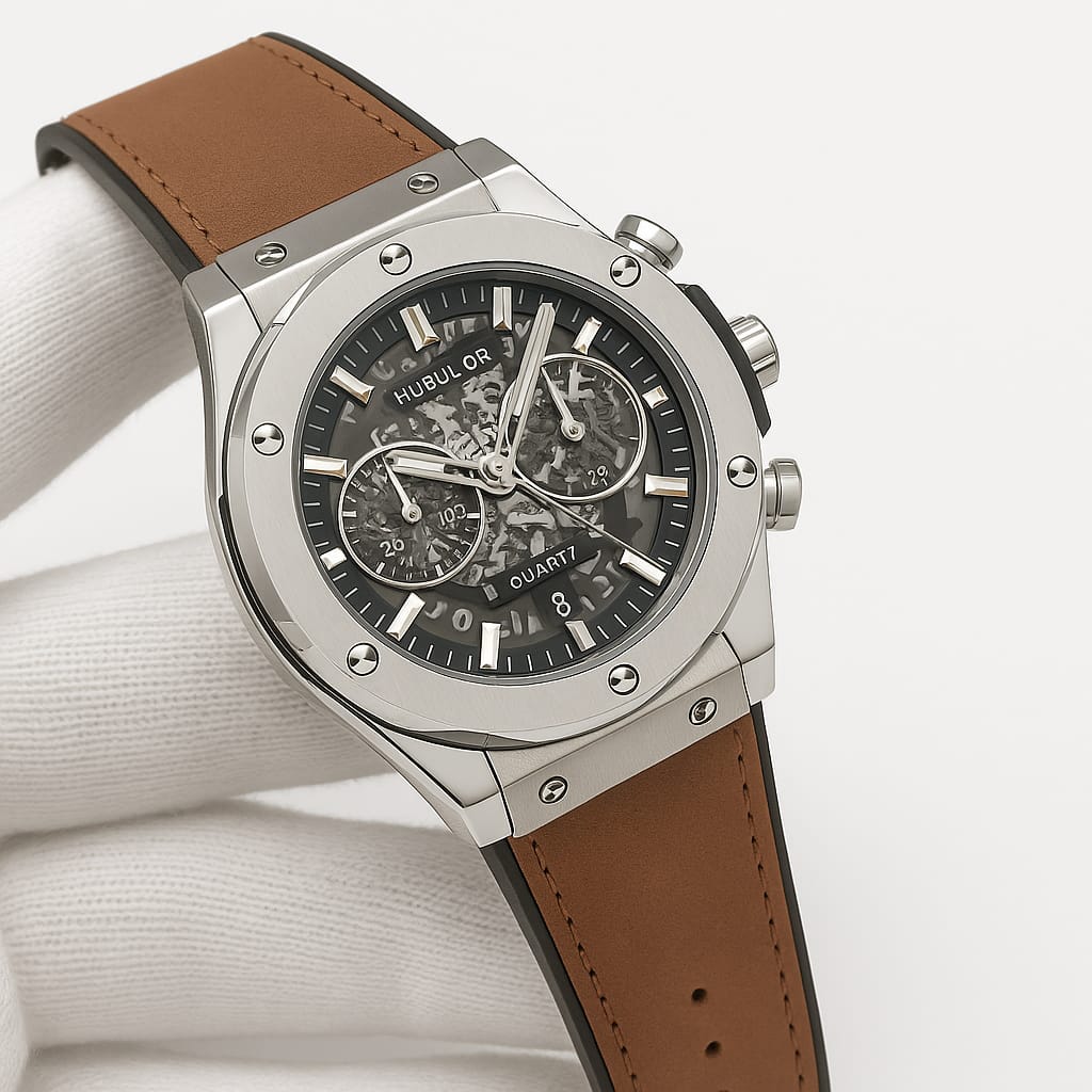 HOBULAR Signature Chronograph Wristwatch – Bold Design, Precision Timekeeping
