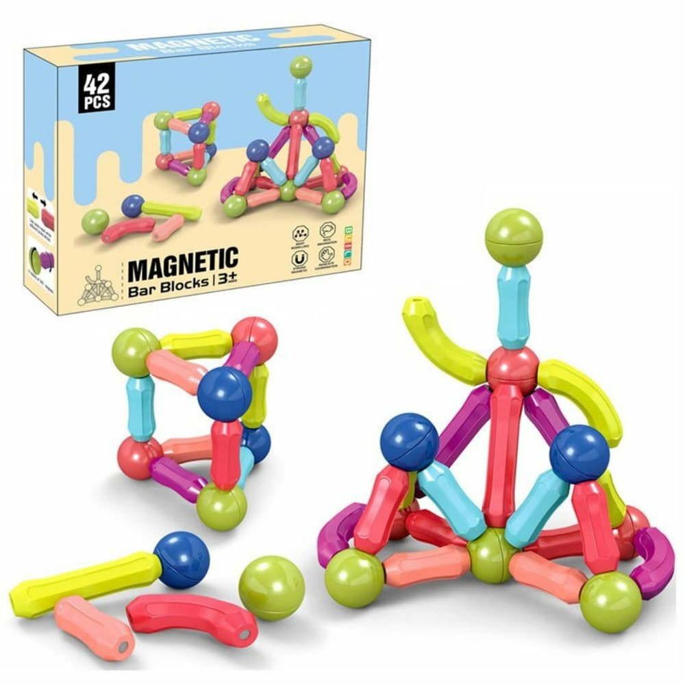 Magnetic Bar Toy – 42 Pieces Building Set 🧲✨