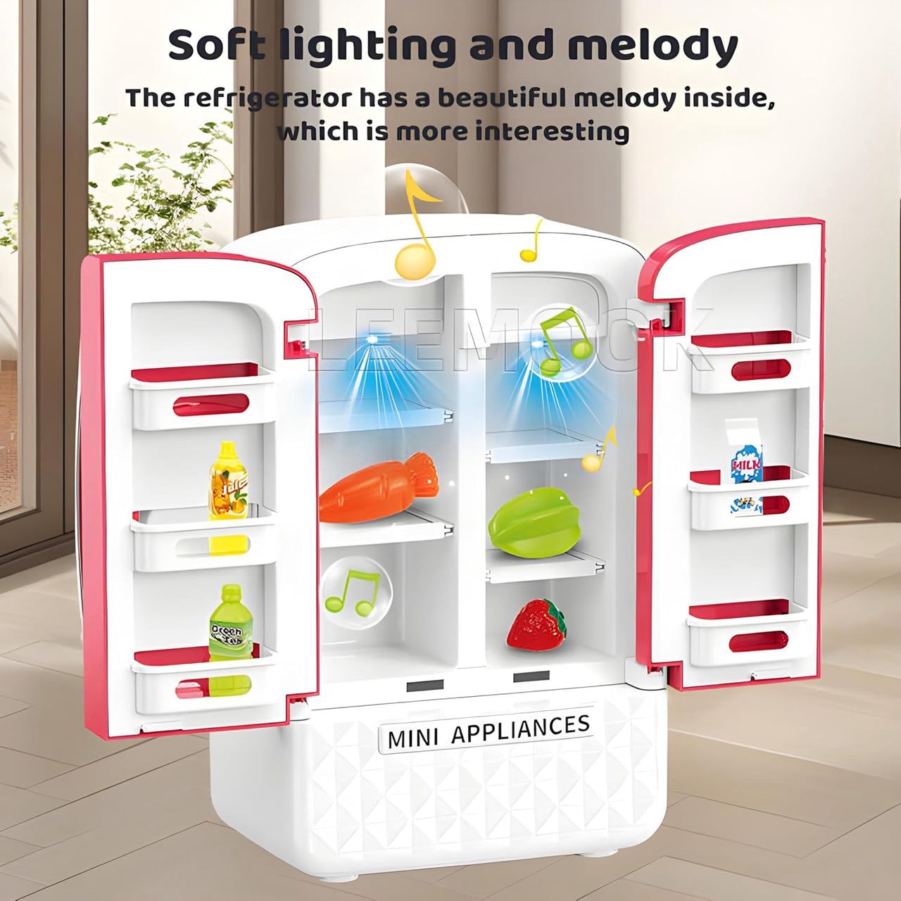 🧸 Mini Home Appliance Refrigerator – Kids Simulation Toy