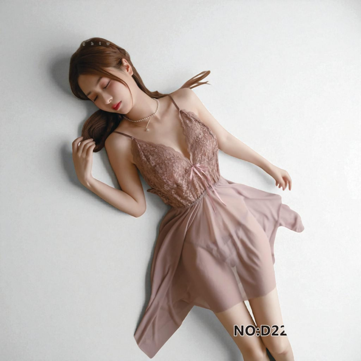 SHCollectionsPK – Cream Imported Net Nighty (Premium Quality)