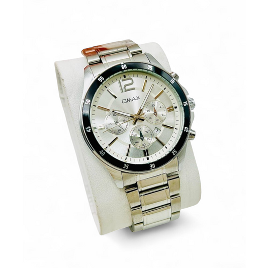 Omax Luxury Chronograph Wristwatch – Stainless Steel