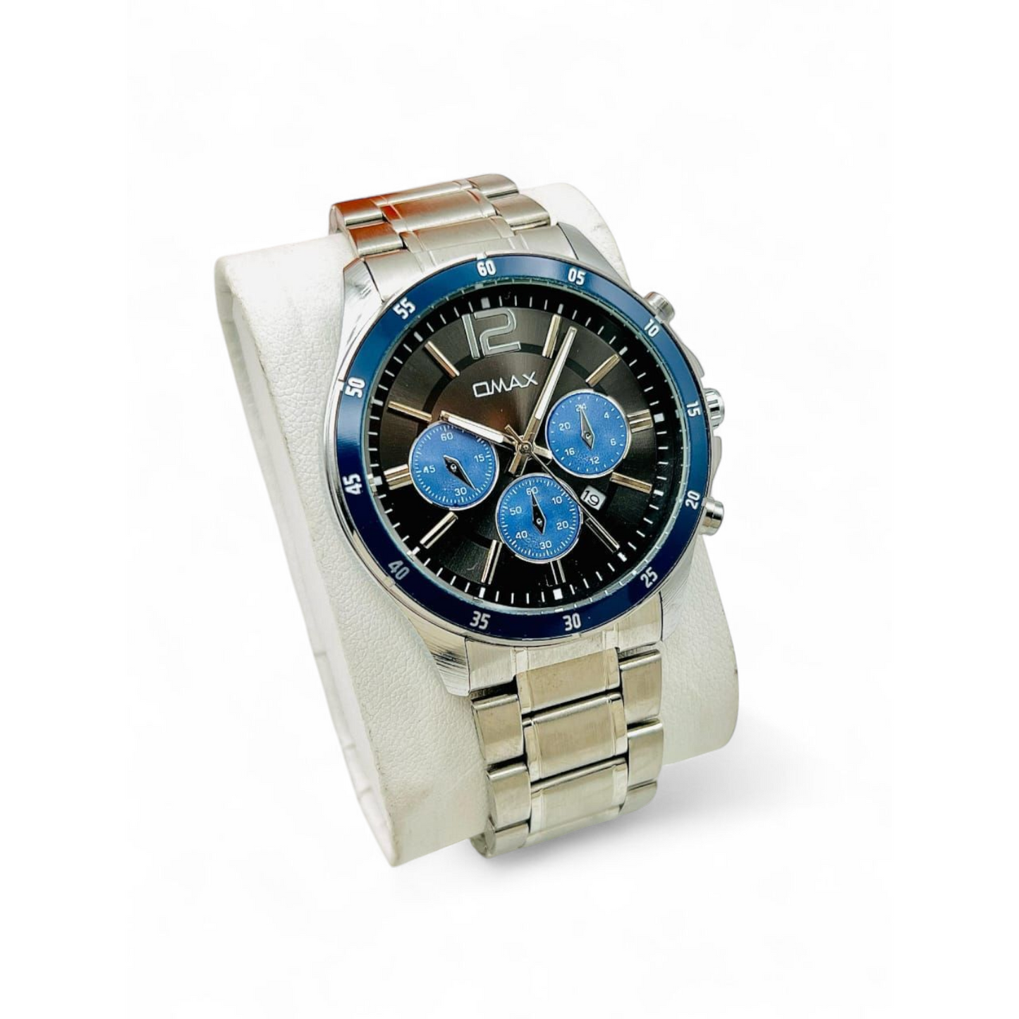 Omax Luxury Chronograph Wristwatch – Stainless Steel