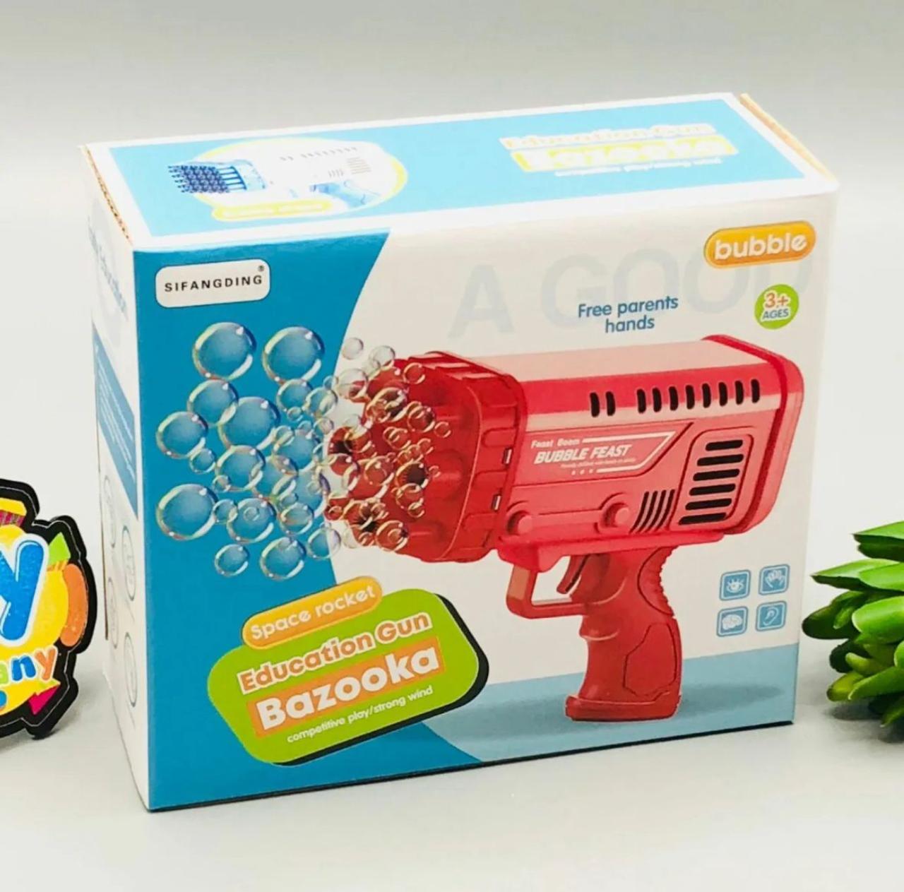 Bazooka Bubble Gun – 36 Holes LED Light Blower