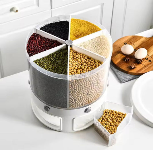 Rotatable Cereal Dispenser – 360° Storage &amp; Easy Pour Design