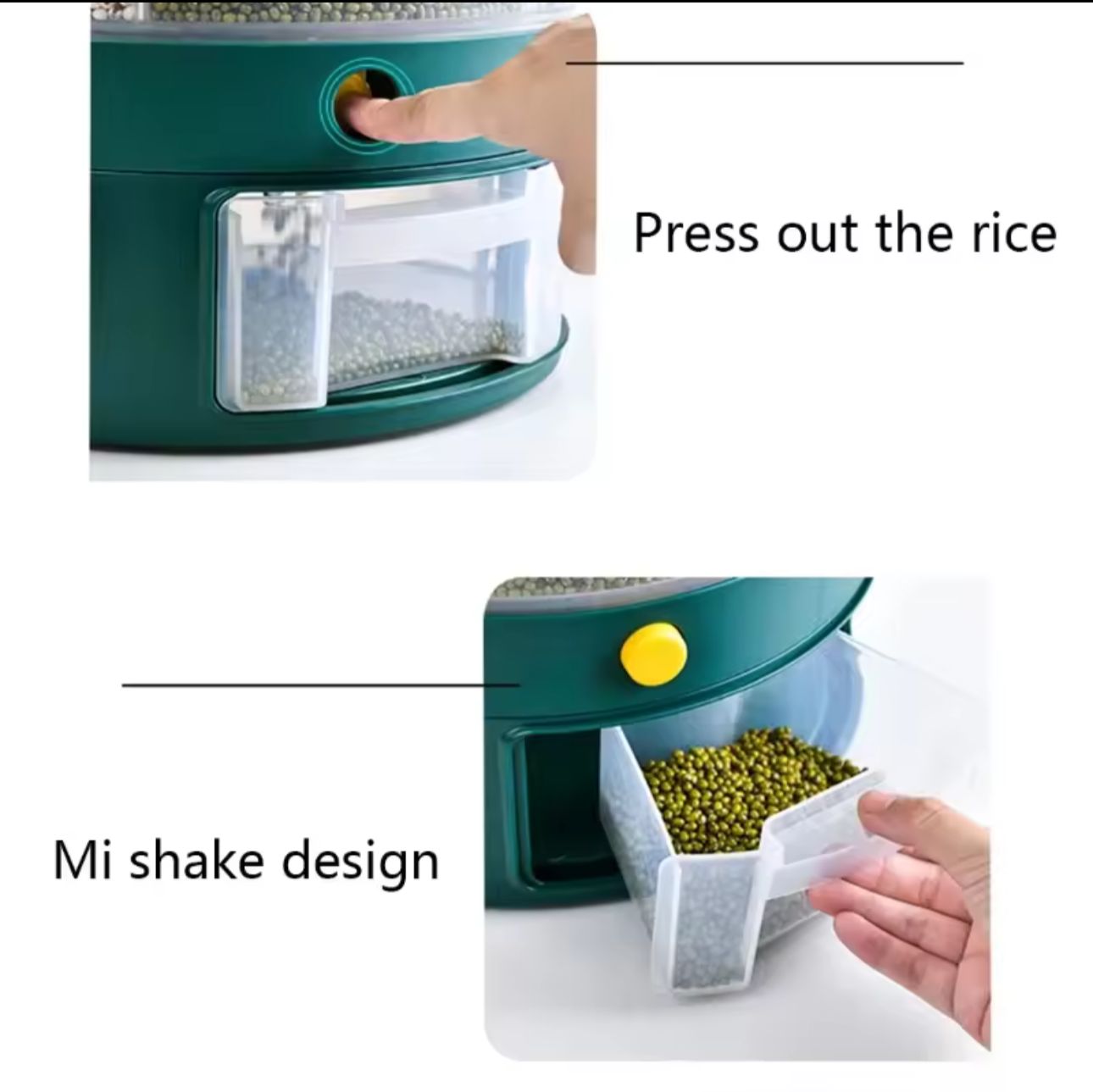 Rotatable Cereal Dispenser – 360° Storage &amp; Easy Pour Design