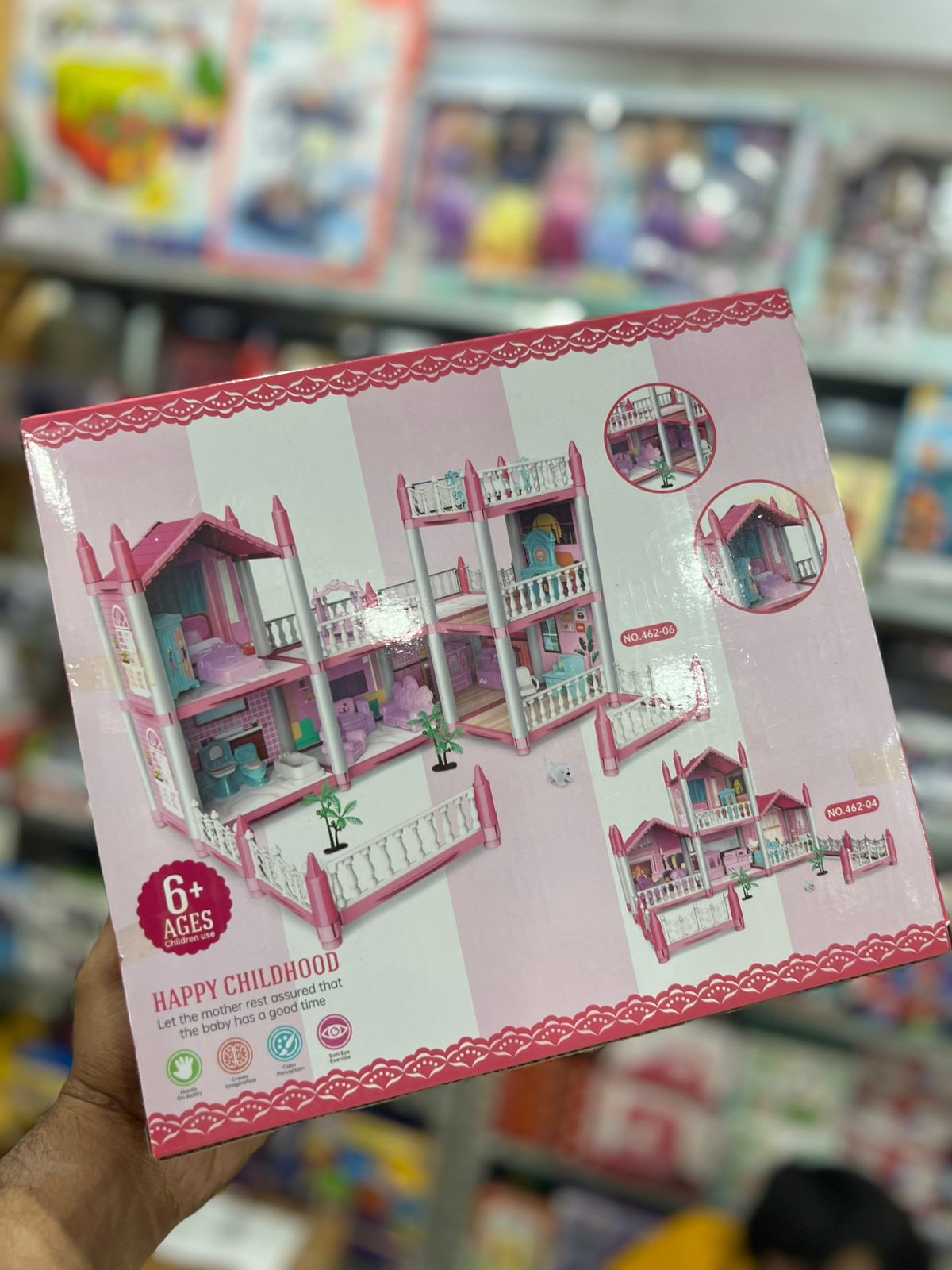 🏰 Kids Dream Doll House With Accessories Set – Furnished Pretend Play House 🎀
