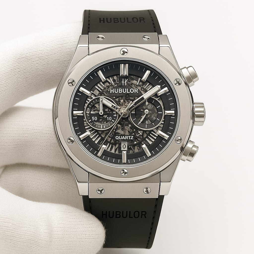 HOBULAR Signature Chronograph Wristwatch – Bold Design, Precision Timekeeping