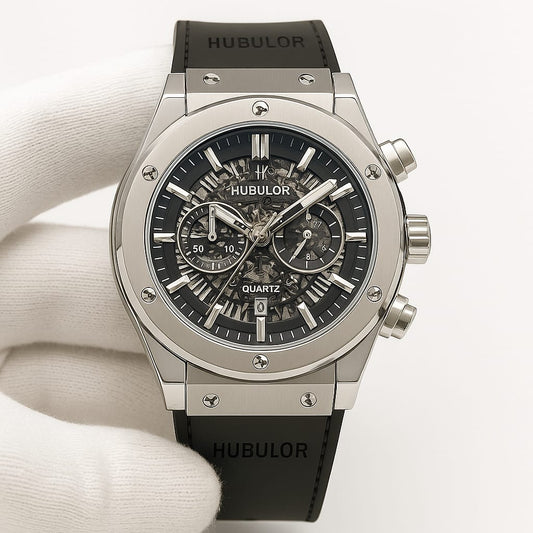 HOBULAR Signature Chronograph Wristwatch – Bold Design, Precision Timekeeping