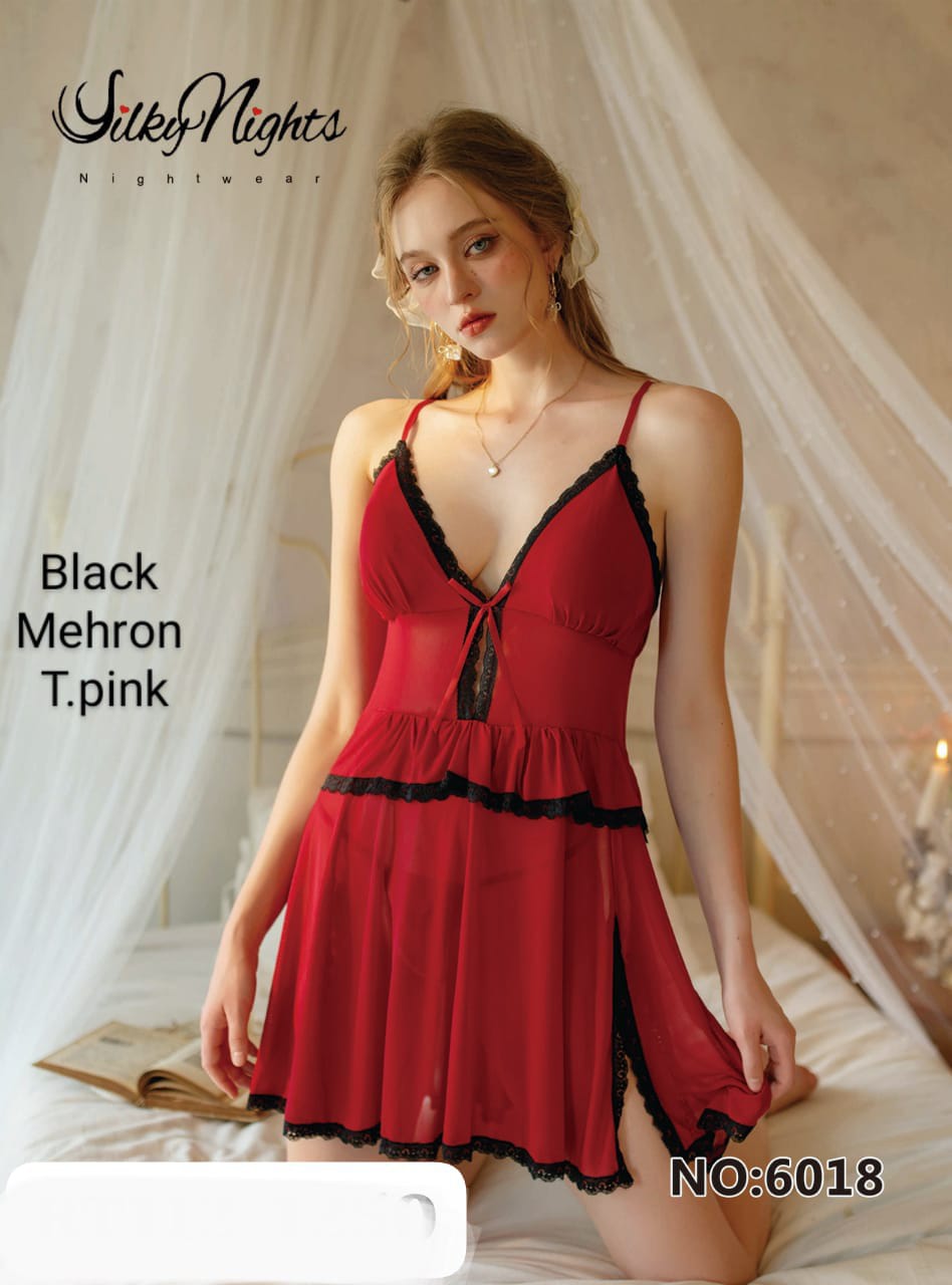 Fancy Short Lingerie – Full Net Stretchable Fabric (Free Size)