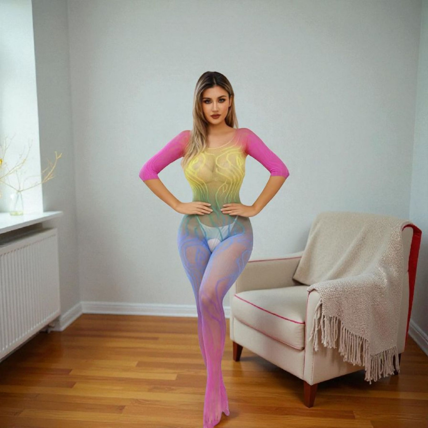 Premium Body Stocking – Multi Colors (Stretchable | Size 34/36)