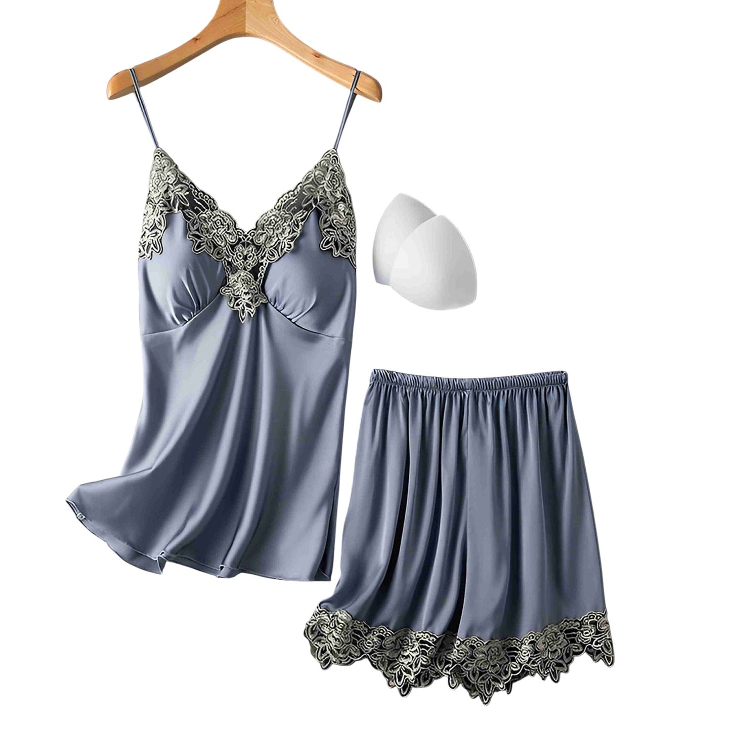 🌙 Elegant Satin 2-Piece Nightwear Set